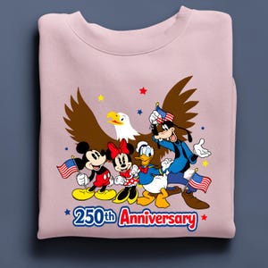Sudadera de Mickey Mouse, Sudadera con capucha del 250 aniversario de Disney en EE. UU. imagen 5