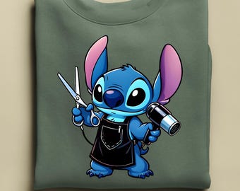 Stitch Barber Sweatshirt, Funny Stitch Hoodie