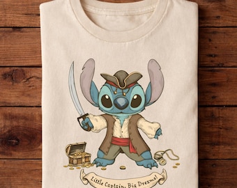 Camiseta Stitch Sparrow, Camiseta de Stitch Pirata