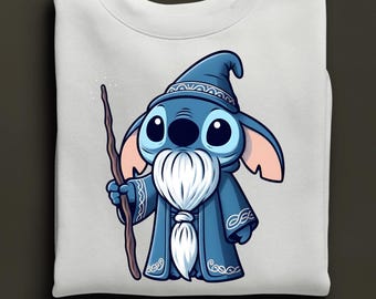 Stitch Wizard Sweatshirt, Funny Disneyland Trip Hoodie
