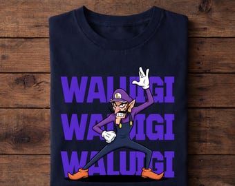 Waluigi T-Shirt, Mario Party Shirt, Mario Bros Tee