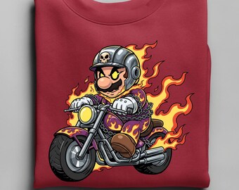 Sweat Super Mario, sweat motard Mario, sweat à capuche Mario Party