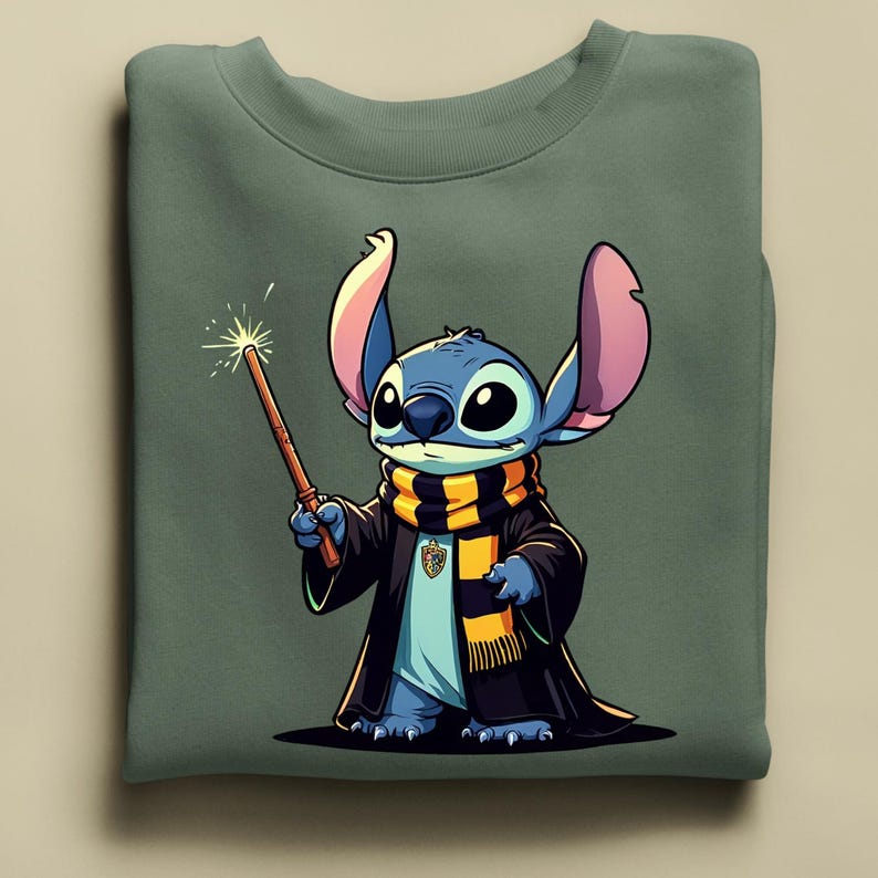 Stitch Potter Sweatshirt, Wizard Stitch Hoodie bild 5