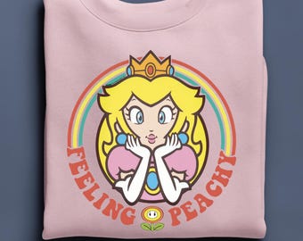 Princess Peach Sweatshirt, Princess Peach Birthday Hoodie