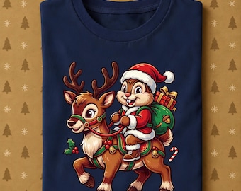 Dale Christmas Shirt, Santa Dale Reindeer Tee, Cute Disney Holiday T-Shirt