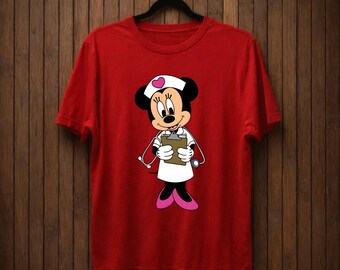 Minnie Mouse Nurse Shirt, Doctor Minnie Shirt, Nursing School Gift