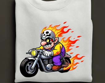 Sweat Wario, sweat motard Wario, sweat à capuche Mario Party