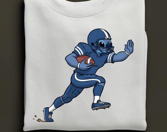 Custom Stitch Football Sweat, Personalized Football Sweatshirt