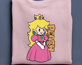 Princess Peach Sweatshirt, Princess Peach Birthday Hoodie