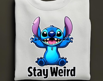 Sudadera Stay Weird Stitch, sudadera divertida de Lilo & Stitch