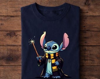 Stitch Potter T-Shirt, Wizard Stitch Tee