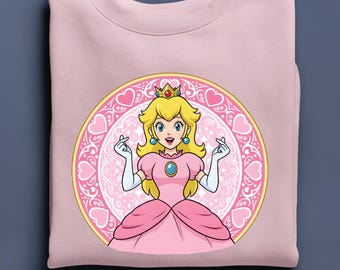 Princess Peach Sweatshirt, Princess Peach Birthday Hoodie
