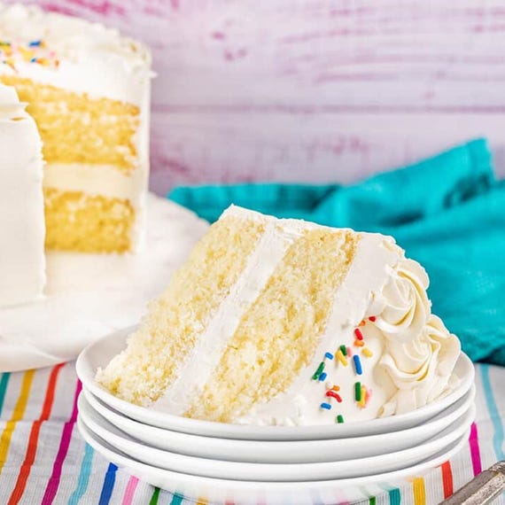 Most Amazing Vanilla Cake Recipe | Soft Moist Vanilla Cake with Buttercream Frosting | Easy Homemade Dessert PDF