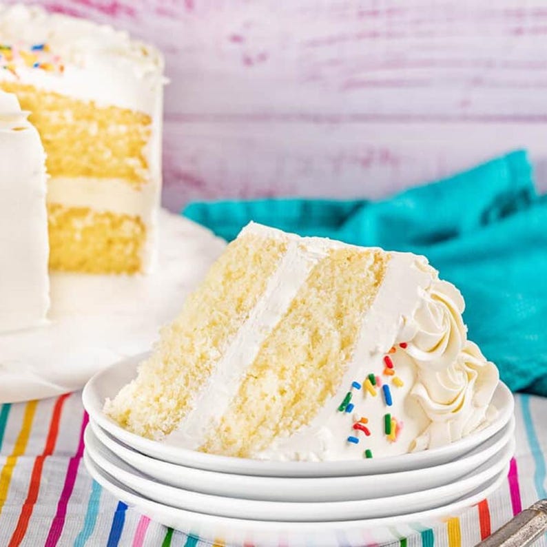 Most Amazing Vanilla Cake Recipe | Soft Moist Vanilla Cake with Buttercream Frosting | Easy Homemade Dessert PDF