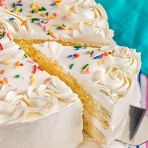 Most Amazing Vanilla Cake Recipe | Soft Moist Vanilla Cake with Buttercream Frosting | Easy Homemade Dessert PDF