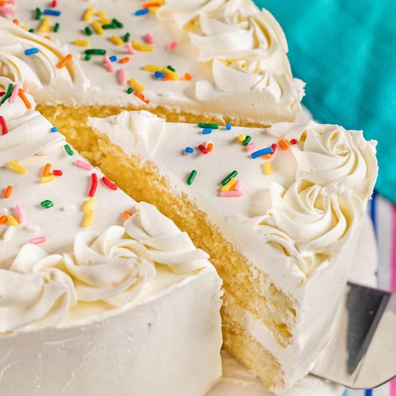 Most Amazing Vanilla Cake Recipe | Soft Moist Vanilla Cake with Buttercream Frosting | Easy Homemade Dessert PDF