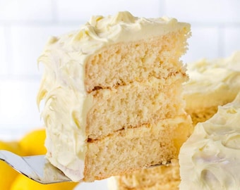 Best Recipe For Luscious Lemon Cake Recipe | Moist & Zesty Lemon Dessert with Glaze | Easy Homemade Cake PDF | Instant Download