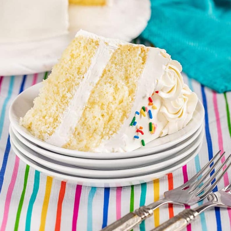Most Amazing Vanilla Cake Recipe | Soft Moist Vanilla Cake with Buttercream Frosting | Easy Homemade Dessert PDF