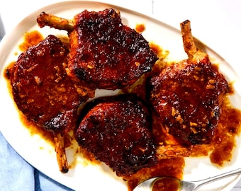 Beste recept voor eenvoudige varkenskoteletten met 4 ingrediënten | Sappig recept voor varkenskarbonade | Eenvoudig diner pdf direct downloaden