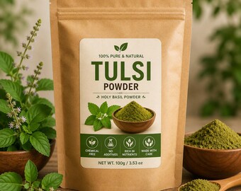 Tulsi Powder | 100% Pure Holy Basil Powder