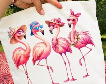 Funny Flamingo PNG Digital Download, Sassy Pink Flamingo Sublimation Design, Tropical DTF Print, Cute Beach Flamingo Squad Shirt Graphic