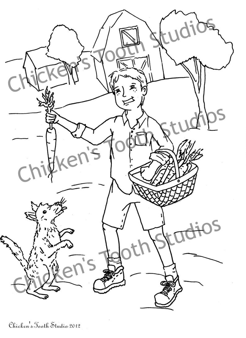 Printable Coloring Book, Down On the Farm image 4