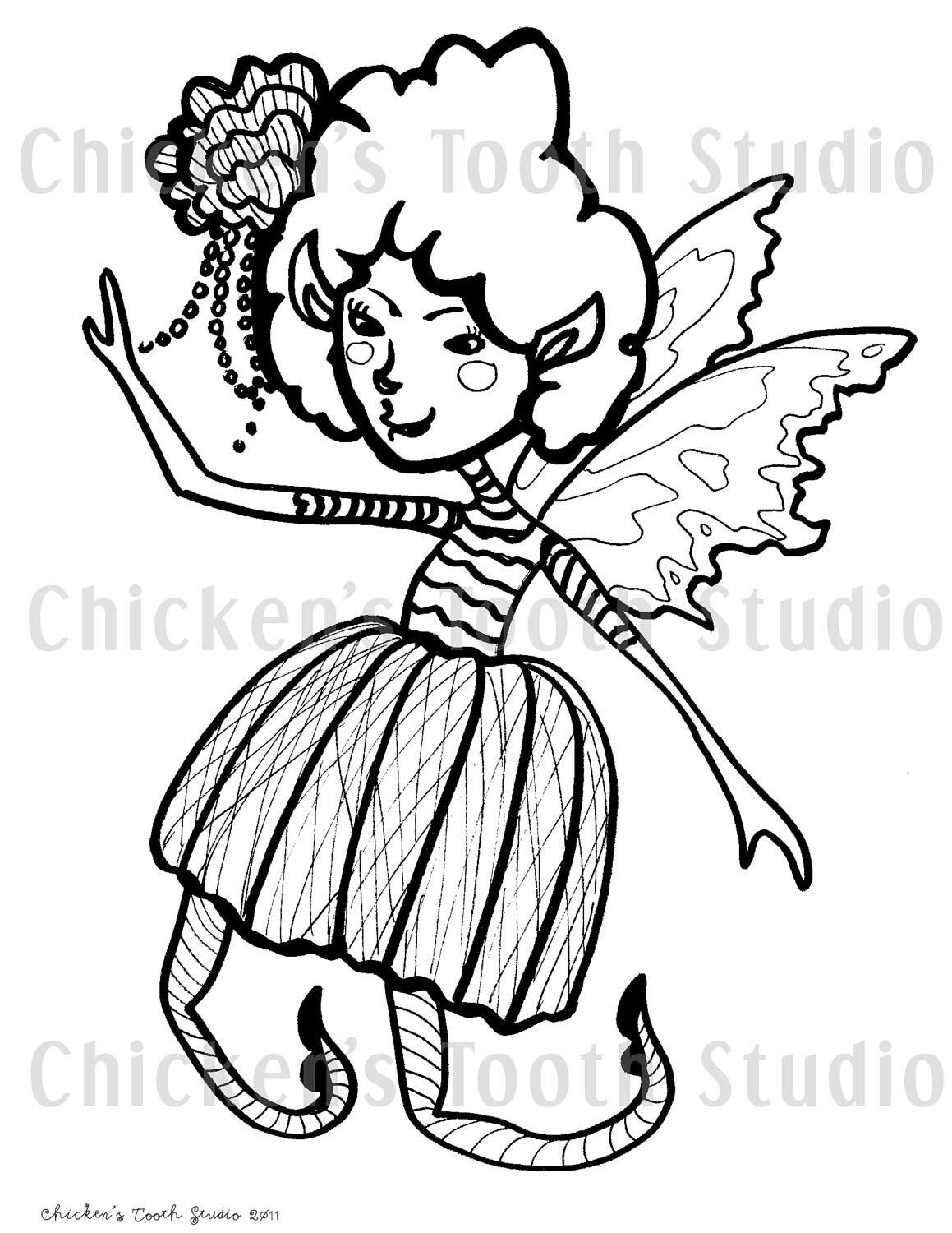 Printable Coloring Book FAERIES - Etsy