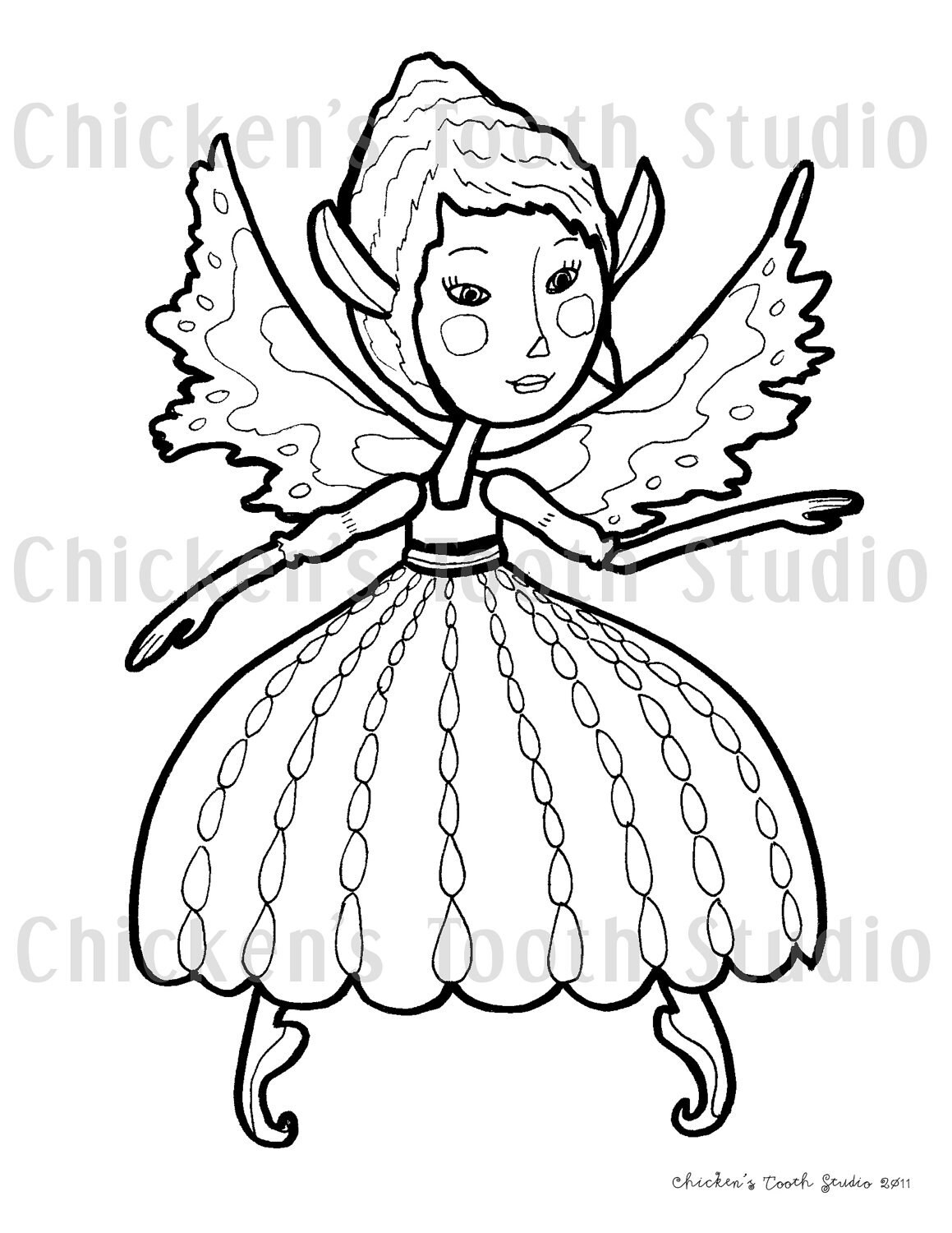 Printable Coloring Book FAERIES - Etsy