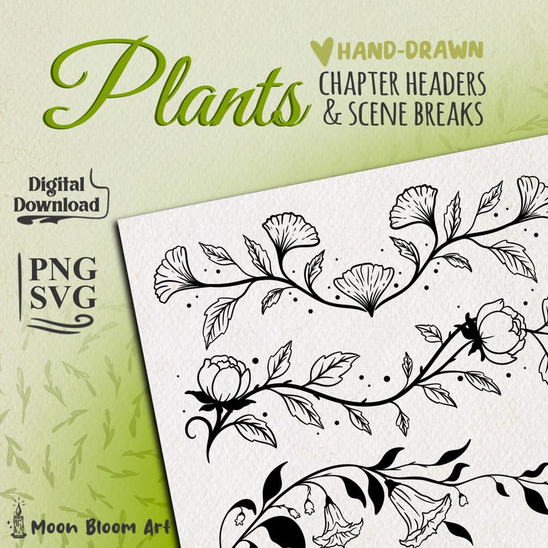 Floral Chapter Headers - Etsy