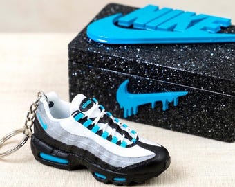 Air Max 95 Blue Neon Schlüsselanhänger + Drip Box - Sneaker Anhänger