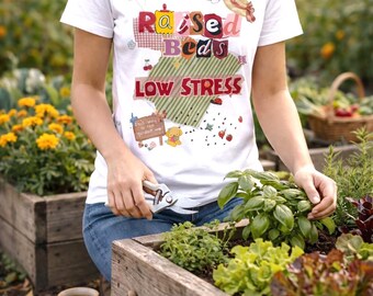 Tuindame grappig shirtontwerp png retro collage digitale download scrapbookingstijl