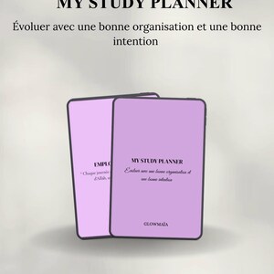 My Study Planner Digital Minimaliste - Planner Étudiant PDF / Organisation / Compatible iPad, android et Goodnotes…