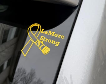 LaMere Strong Fire Hose Ribbon Decal