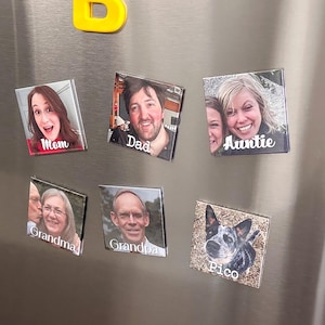 Large Personalized Magnet Set of 6 - Free custom text