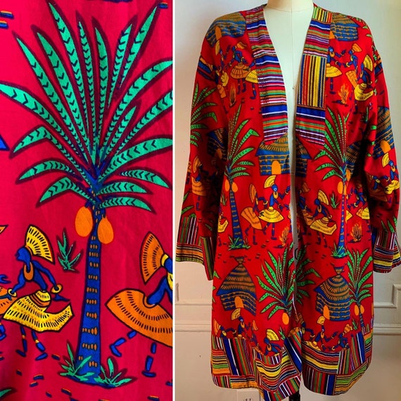 Vintage 90s African Kimono Jacket