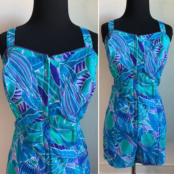 Vintage Tropical Playsuit/Swimwear