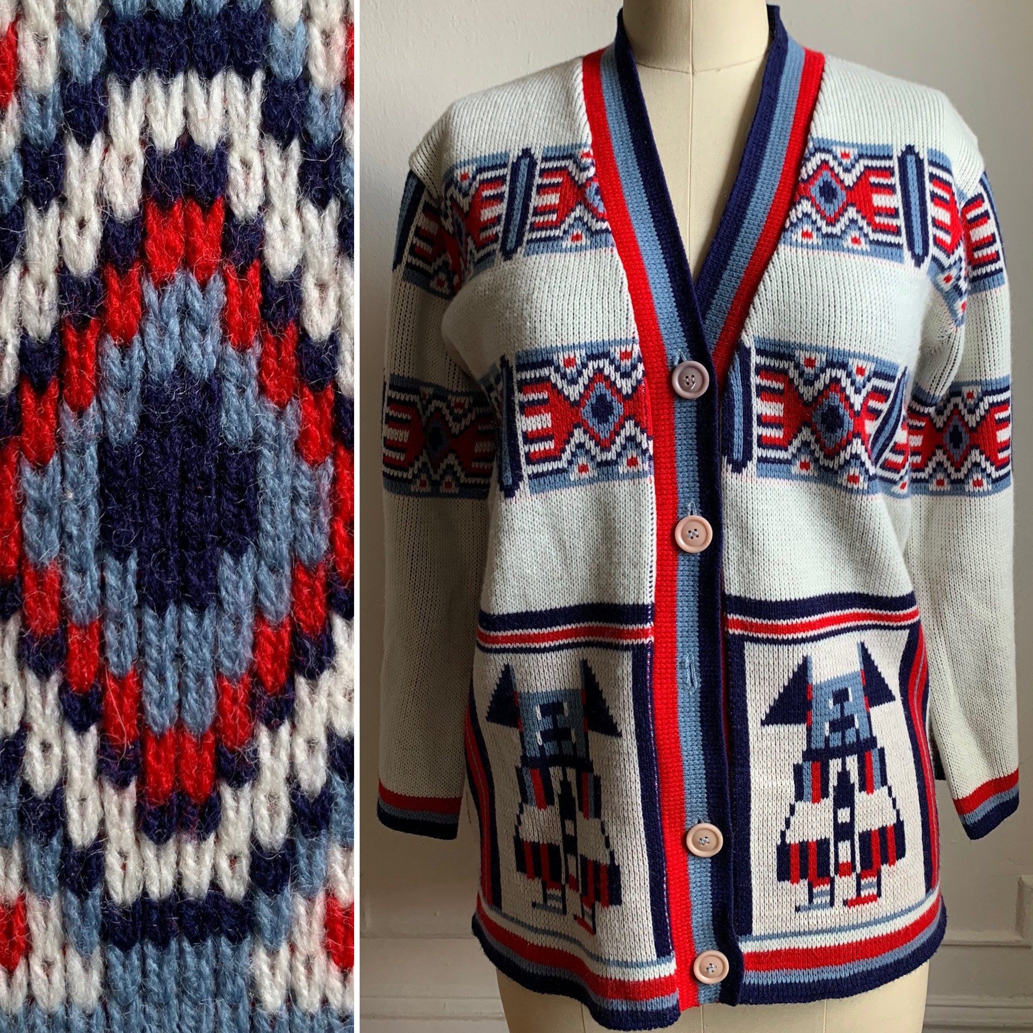 Cardigan Native - Etsy