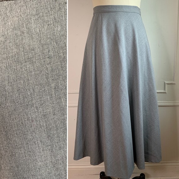 Lauren by Ralph Lauren Grey Midi Skirt