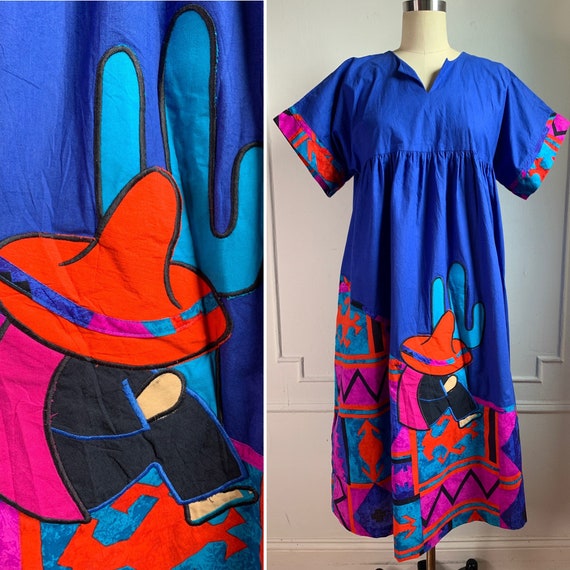 Vintage 70’s Kaftan Cotton Sun Dress