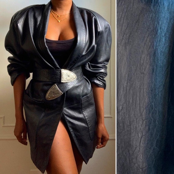 Vintage 80s Black Leather Jacket