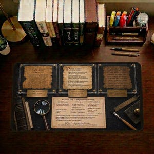 LORDS PRAYER Desk Mat (SPANISH Edition), Greek Latin Copic, Codex Sinaiticus, Vulgate, Coptic Church, Museum Inspired, One Piece Mouse Pad