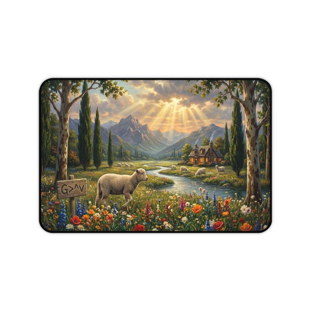 Christian Desk Mat | God is Greater Than Highs Lows, Romans 8:38-39 ...