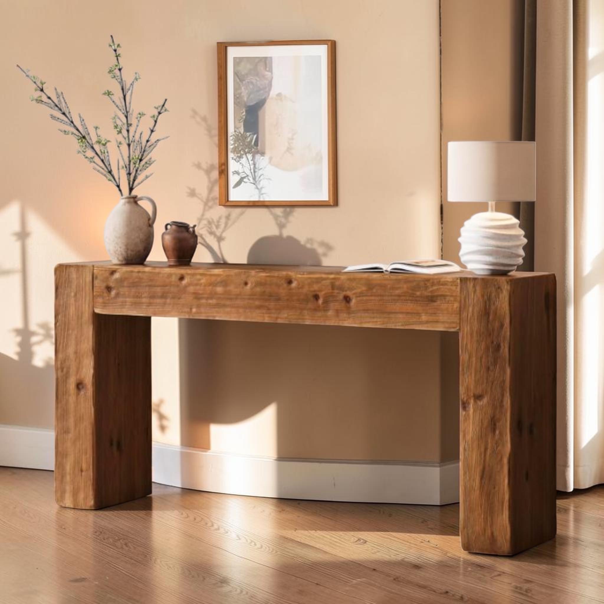 Solid Wood Console Table for Entryway, Sofa, Living Room. Enhance Home ...