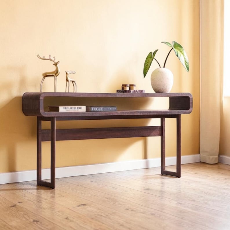 modern console table, narrow console table, entryway table, hallway table, minimalist furniture, wooden console table, mid century modern, slim console table, sofa table, modern home decor, scandinavian furniture, entryway decor, small space furniture