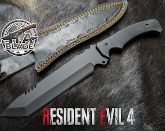 Resident Evil 4 Ada Wong Knife Replica: Tactical & Elite with Leather Sheath