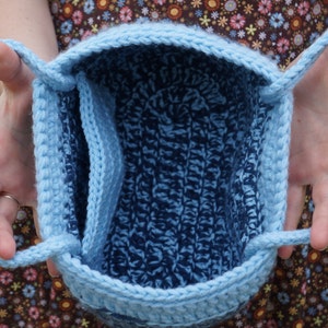 DOWNLOAD TODAY Blue Denim Crocheted Purse Pattern Instant Download image 3