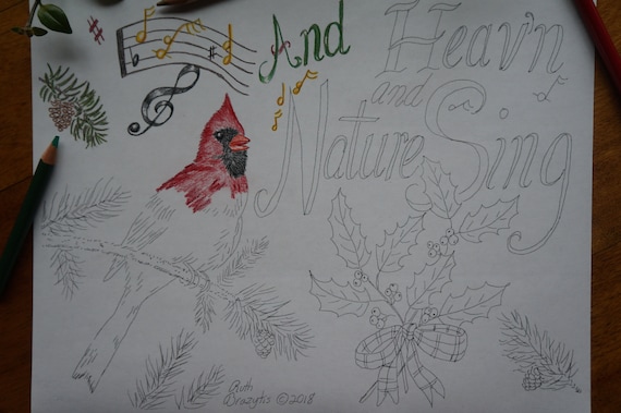 Singing Bird Coloring Sheet  Bird drawings, Card art, Bird sketch