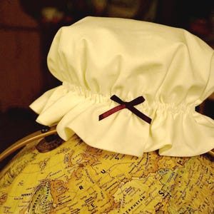 Mob Cap for Women in Cotton or Linen | Sleep Cap | Night Cap | Victorian | Edwardian | Colonial | Historical | Head Warmer | Hat
