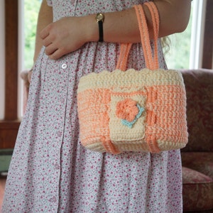 DOWNLOAD TODAY Peaches & Cream Crocheted Purse Pattern - Instant Download