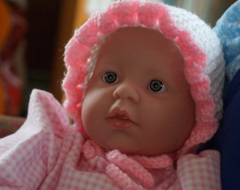DOWNLOAD TODAY Round Baby Bonnet for 3-6 months - Easy Pattern